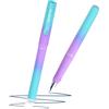 McNeill - Ghost Pen - Gradient - Penna stilografica cancellabile per scuola e uso quotidiano | Per destrimani e mancini | Inchiostro cancellabile termicamente ergonomico, ricaricabile (gradiente viola