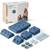 MODU Il set MODU Explorer | Deep Blue & Sky Blue | Costruzioni a grandezza naturale | 15+ modelli per gioco attivo e motricità | Cavalcabile e gioco d'equilibrio | Fantasia e movimento, 0-6 anni
