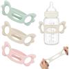 RUAVOEY 3 Pezzi Manico Per Biberon Silicone, Manici per Biberon Impugnatura per Biberon, Maniglia per Biberon in Silicone, Facile Installazione Manici Per Biberon, Hold My Bottle