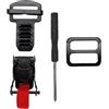 Generic Kit di fibbie a sgancio rapido per caschi - Aggiornamento di sicurezza, cinghie con fibbia rapida a D, clip per casco da moto in acciaio inox a cricchetto | Motorcycl Helmeit per condizioni