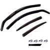Generico Kit 4 Deflettori Aria Nero Fumé Trasparento Antivento per Finestrini Laterali Anteriori e Posteriori Compatibile con Skoda Fabia 3 2014-2021