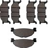 Cyleto Pastiglie Freno Anteriore e Posteriore per YAMAHA YP 400 Majesty Non ABS 2005-2013 YP 400 Majesty ABS 2007-2013 XP 500 T-Max 2004-2007