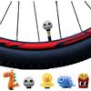 XFSRG 5 Pezzi Tappi Valvola Bici Cartoon Tappi Valvola Presta Coprivalvole | per Pneumatici da Bicicletta Cappucci Antipolvere Valvole Bici Coprivalvole Protettivi per Pneumatici da Bicicletta