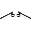 Fullibars Ø37mm semimanubri per moto forcella Ø 37mm cafe racer semi manubri Rialzati 3cm tubo Ø 22.2mm realizzato in CNC alluminio