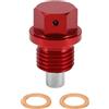RATCHROLL Tappo Olio Magnetico Universale Anti Perdite M14x1.5 Rosso 1 Pz
