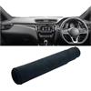 Cuuofinw Copricruscotto Per Nissan Per Qashqai J11 2014-2020 Tappetino Per Cruscotto Auto Parasole Copristrumenti Antiscivolo Accessori Tappetino Copri Cruscotto(B Black RHD)