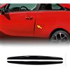 4R Quattroerre.it 2344 Profili Protettivi Adesivi per Portiere Auto, Nero, Set da 2