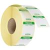 HENDI Etichette giornaliere per sicurezza alimentare, venerdì, rotolo da 1000 etichette colore verde, 25x25mm