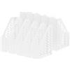 HAN 10x portariviste Portadocumenti autoportanti CLASSIC bianchi | Prodotto in Germania, formato A4/C4, 76x246x315 mm, vassoio per documenti, portadepliant, vassoio per documenti, per quaderni