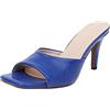 Lroey Reoly Mule con Tacco Alto Donna, Sandali Snakeskin Print Moda Tacco a Spillo Scarpe da Festa Senza Chiusura, Numero 34-43