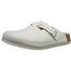 Birkenstock Boston, Zoccoli da Uomo con Plantare Morbido, Bianco, 13 UK