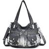 Angel Kiss Angelkiss 5739/1 - Borsa a mano in pelle, a tracolla, ampia capacità, con 8 piccole tasche, per ragazze e donne