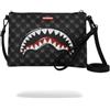 SPRAYGROUND SPRAYGROUN Pochette shark in paris bubbly black check nera crossover clutch