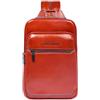 PIQUADRO - Borsa Monospalla Convertibile In Zaino - In pelle - Uomo