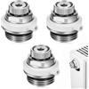 mizikuu 3 PCS Valvola di Sfiato Automatica per Radiatori, 1/2 Radiatore dell'Aria di Sfiato Valvola di Sfiato Automatica Termosifoni Manuale Valvola di Spurgo per Risparmio Energia