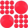 GRIRIW Pellicola Colorata Trasparente Adesiva 74mm 20 Pezzi per Faretti Led, Filtro Luce Gel Rosso per Illuminazione Domestica, Decorazione Ambienti Fotografici e Home Stage