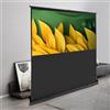 FROPIJ Tela per proiettore, pull-up, schermo a contrasto, portatile 4K e 8K Ultra High Definition Video, Projector Screen Roll up 16:9, per sala proiezione, soggiorno