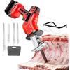 Generic Sega ossea senza fili, taglierina elettrica portatile con 4 lame, luce LED, manico gommato, alimentato a batteria al litio per tagliare carne, ossa, legno