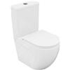 Lavita Tivo 3.0 Vaso WC a Terra Senza Brida con Copriwater Soft-Close, Scarico universale, Ceramica Sanitaria
