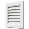 La Ventilazione GR1414B Griglia quadrata in plastica bianca da incasso con rete antinsetti, dimensioni 140x140 mm, 14 cm x 14 cm x 1,5 cm