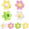 TMZELOA 8 Pezzi Copertura Troppopieno Lavabo in Silicone | Anello Troppopieno Lavandino 22-24 mm, Tappo Troppo Pieno a Fiore in 4 Colori per Bagno e Cucina