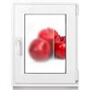 Framex Finestra per bagno bianco doppio vetro smerigliato 40 x 50 cm DIN destro, finestra in plastica PVC satinato, 400 x 500 mm, inclinazione girevole 32 mm (maniglia sinistra)