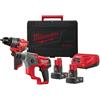 Milwaukee M12 FPP2F2-602X - KIT TRAPANO AVVITATORE CON PERCUSSIONE + TASSELLATORE SDS-PLUS + 2 BATTERIE M12 - MILWAUKEE
