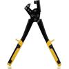 Mimdixy Pistola Per Crimpatura Con Manico in Acciaio Leggero, Pinza Perni in Acciaio Strumento, Di Fissaggio A Parete, Set Piegatrici Ergonomiche Lamierino Per La Maggior Parte Dei Progetti Decorazione Lavori