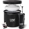 LUMI Therapy Ice Bath Pod MAX | 420 litri acqua fredda | Vasca ghiaccio aperto | Isolamento termico | Coperchio UFO
