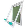 ALLINOX Botola D'ispezione In Alluminio Bianco Preverniciato Sportello Per Cartongesso Con Cerniere Fisse Per Parete o Soffitto Alta Resistenza Con Apertura Invisibile (40x40)