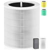 Pulluty Core 600S - Filtro di ricambio per purificatore d'aria Levoit Core 600S & Core 600S-P, 3 in 1 H13 True Hepa con filtro ai carboni attivi, per case grandi, Core 600S-RF, confezione da 1, bianco