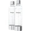 Sodapop Set di bottiglie in PET Logan & Cooper Pro, senza BPA, 2 x 850 ml