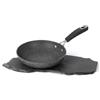 Kasanova Padella New Petra Dark - Padella antiaderente per tutti i piani cottura, ø 22 cm, grigio