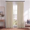 HPD Half Price Drapes, tende oscuranti in velluto, lunghe 244 cm, 1 pannello, tenda oscurante a pieghe, per soggiorno e camera da letto, 63 cm x 244 cm (l x L), colore terra neutra