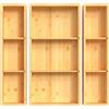 DUJEN Boîte de rangement and Bamboo réglable de 30,5 x 30,5 x 0,6 cm pour cuisine, salle de bain, scrivania, maquillage, coiffeuse, comò, frusta