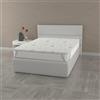 Italian Bed Linen Topper Memory Foam ALOE letto Piazza e Mezza Francese 140x190 cm, altezza 5 cm, Made in Italy, Rivestimento Sfoderabile e Lavabile, Coprimaterasso con Elastici per fissaggio al materasso