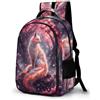 WECECE Zainetti Fox Printed Bambine 7 Anni Zaino per Computer Fox Bambina Classe 1-3 Borsa Scolastica per Studenti Durable Resistente Tempo Libero Sport Backpack
