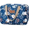 wordmouk Beauty Case da Viaggio Borsa da Toilette Donna Trousse Trucchi Grande Portatile Impermeabile Accessori da Viaggio Astuccio Trucco Organizer per Cosmetici per Donne e Ragazze, Uccello Blu