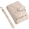 Glimmerday Portafoglio Personalizzato da Donna, Portafoglio Personalizzato in Pelle con Fiore di Nascita, Portafoglio Bifold Porta Carte di Credito da Donna, Regalo per la Festa della Mamma(Rosa)