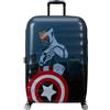 American Tourister Marvel Legends FL - Valigia Spinner L, 77 cm, 96 L, multicolore (Capitan America City)