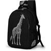 WECECE Zaino Scolastico Giraffe Bambini 8-12 Anni Borsa Scolastica Animal Theme Studenti Scuola Primaria Cartella Durable Grande Viaggio Uso Quotidiano Daypack