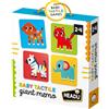 HEADU - Tactile Baby Giant Memo - Tessere Tattili e Giganti | Gioco di Memoria Tattile Bambini 1 2 3 4 Anni, 30 Tessere Giganti, Memo Sensoriale, Logica e Percezione Visiva, Idea Regalo, Made in Italy
