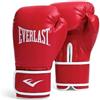 Everlast Core 2 Guanti da allenamento, L/XL, Rosso/Bianco | Guantoni da boxe in ecopelle per sacchi, lavoro con i guantoni e lezioni, sistema a velcro, imbottitura interna in schiuma a