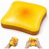 Crunier Squishy antistress a forma di pane, Butter squishy (Giallo) | Butter Squishy, Giocattolo Sensoriale Morbido e Portatile per Adulti, Fidget Toys Antistress per Ansia e Stress