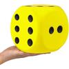 Anboor Dadi di Schiuma Large Squishies Jumbo per Dadi da Gioco in Classe Giocattoli per Bambini Collezione Regali Oggetti Decorativi (Giallo)