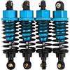 RiToEasysports Ammortizzatore per Auto RC, Ammortizzatore a Molla per Auto RC in Lega di Alluminio Compatibile con Tamiya TT‑01 TT‑02 TA05 TL‑01 TA03 MF‑01X(Blu) Tamiya
