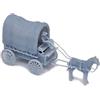 Outland Models Treno Layout Old West Horse Carriage 1-Horse Caravan 1:87 HO Scala