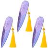 TIHNY, 3 Spade di Plastica per Cosplay Zoey con Nappine, Accessorio per Costumi, Halloween e Feste a Tema