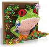 Joollurm Set di micro mattoncini 3D arte murale Rana Arborea (2406 pezzi) | Mini mattoncini animali decorativi per casa e ufficio, regalo creativo per adulti e ragazzi a partire da 14 anni