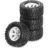 Generic Compatibile con E-REVO per Summit per HPI per Redcat 1/12 1/14 1/16 RC Ricambi Auto Accessori Monster Truck Pneumatici per Ruote Fuoristrada Rc Car Pneumatici